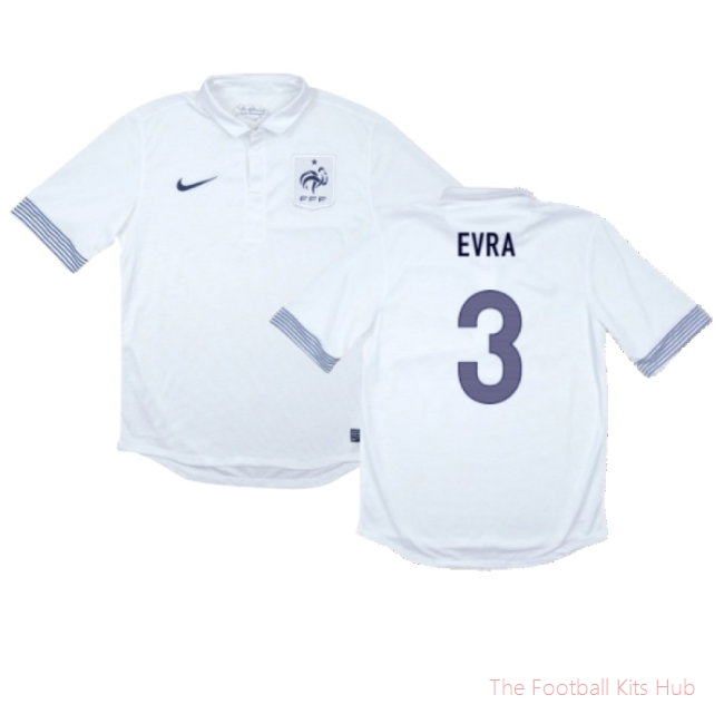 France 2012-13 Away Shirt (Excellent) (EVRA 3)-unisoccer store